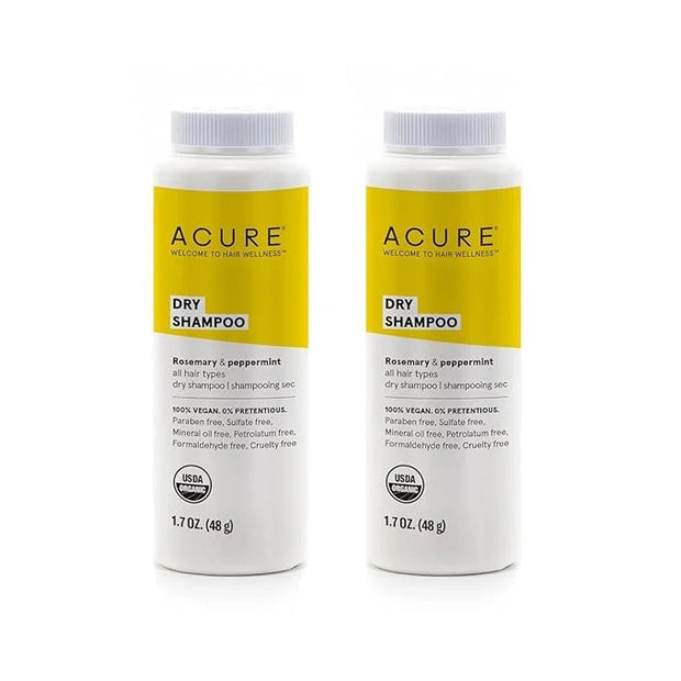 Acure Dry Shampoo for All Hair Types – Refreshes & Absorbs Oil for Instant Volume & Clean Hair, Vegan, 2 Pack Bundle - Pro...