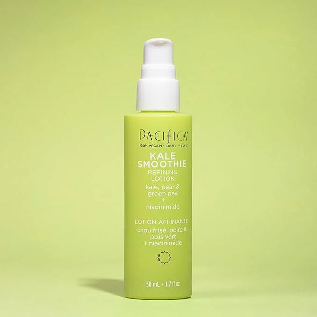 Pacifica Face Moisturizer - Kale Smoothie Face Lotion w/Niacinamide, Copper, Super Foods & Plant Extract - Reduces Pore Si...