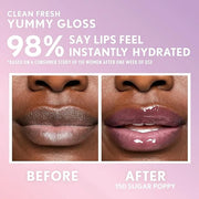 COVERGIRL Clean Fresh Yummy Gloss – Lip Gloss, Sheer, Natural Scents, Vegan Formula - Sugar Poppy - Product Image