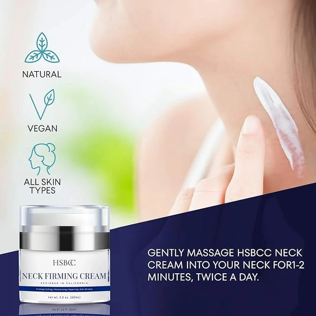 HSBCC Neck Cream for Tightening and Firming: Acetyl Hexapeptide-8 Retinol Shea Butter Niacinamide - Smoothes Wrinkles Skin...