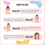 Under Eye Patches (30 Pairs) 24K Gold Eye Mask and Hyaluronic Acid Eye Patches for Puffy Eyes, Rose Eye Masks for Dark Cir...