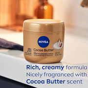 NIVEA Cocoa Butter Body Cream with Deep Nourishing Serum, Cocoa Butter Cream for Dry Skin, 16 Ounce Jar - Product Image