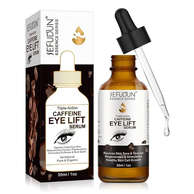 Caffeine Eye Serum + EGCG, Eye Serum for Dark Circles and Puffiness, Under Eye Serum Reduces Puffiness, Dark Circles, Unde...