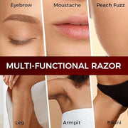 ZOMCHI Eyebrow Razor and Face Razor for Women and Men, Reusable Metal Handle with 11 Refill Blades, Dermaplane Razor with ...