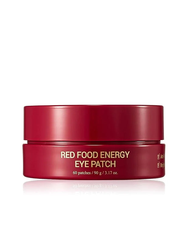 YADAH Red Food Energy Eye Patch 60 Pairs - Hydrogel Under Eye Mask with Pomegranate & Ginseng for Firming, Hydration & Puf...