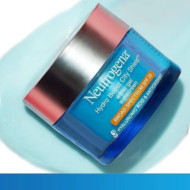 Neutrogena Hydro Boost Face Moisturizer with SPF 25, Hydrating Facial Sunscreen, Oil-Free and Non-Comedogenic Water Gel Fa...