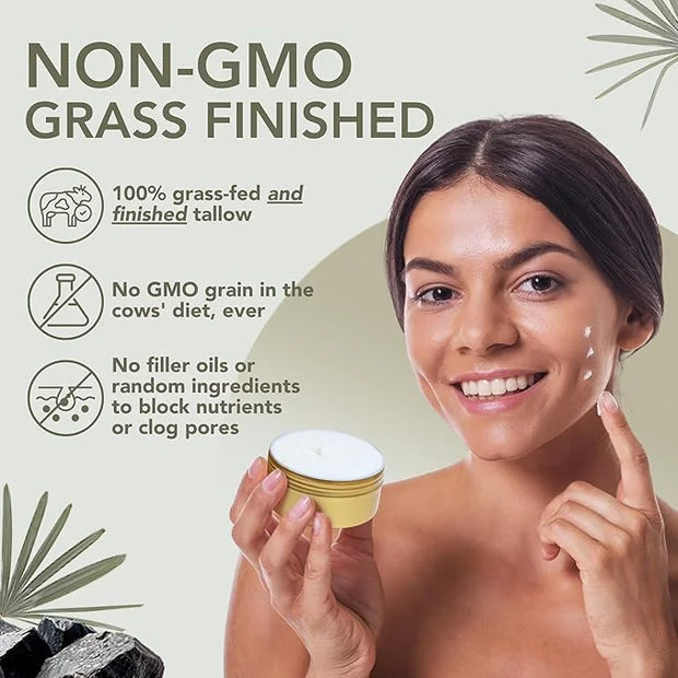 New & Unique Beef Tallow for Skin - Whipped Tallow Balm for Face Body-No Filler Oil or Honey. Moisturizer for Acne Eczema ...