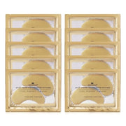 24k Gold Under Eye Collagen Patches, Reduce Puffy Eyes & Dark Circles, Illuminate Tired Eye Masks - Firms, Brightens, Ener...