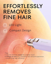 Eyebrow Hair Trimmer: Rechargeable Facial Hair Removal Device for Removing Unwanted Peach Fuzz from Lips Chin Neck As Well...