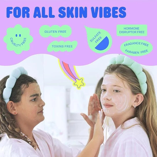 Skincare Start Young Bundle Gift Set | 3-Step Gentle Skin Care Routine for Tweens | Alcohol-Free & Safe | Includes Squeaky...