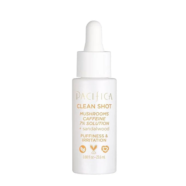 Face Serum by Pacifica - Clean Shot Hyaluronic Acid 5% Solution with Rose, Jasmine & Peony – Hydrating Facial Serum for Al...