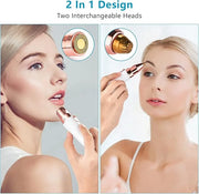 Facial Hair Remover for Women,Nose Hair Trimmer Rechargeable 2-1 Eyebrow Razor Portable Electric Shaver Painless Hair Remo...