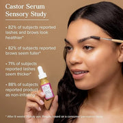 HERITAGE STORE Castor Oil Serum Volumizing Treatment for Fuller, Longer Looking Eyelashes, Bold Brows - Ophthalmology Test...
