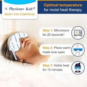 Heated Eye Mask | Moist Heat Compress Relief for Dry, Pink Eyes | Microwave Activated Therapy - Product Image