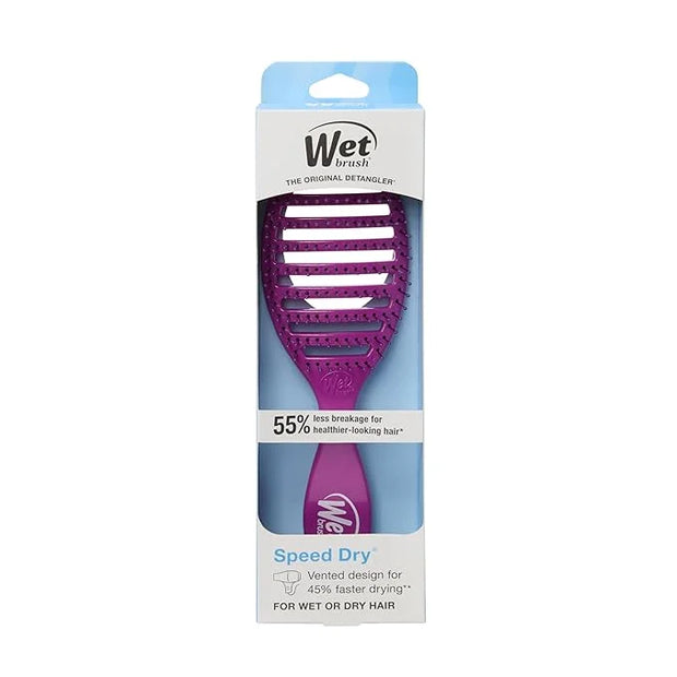 Wet Brush Speed Dry Hair Brush, Purple, Vented Design & Soft HeatFlex Bristles, Blow Dry Safe, Ergonomic Handle Manages Ta...