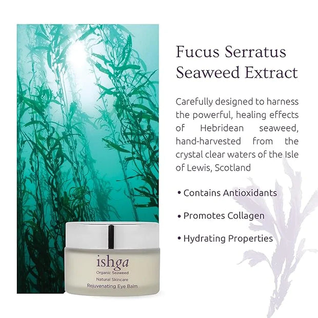 Ishga Eye Balm | Natural & Organic Skincare | Scottish Seaweed | All Skin Types | Vegan & Cruelty Free | Nourishing & Hydr...