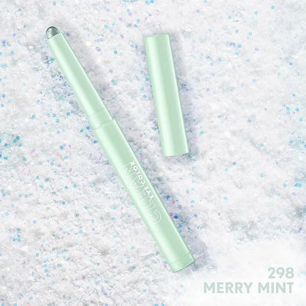 Covergirl Clean Multiline Eyeshadow Pencil, 298 Merry Mint, Vegan Formula, Shimmer Eyeshadow, Easy Application, Glides on ...