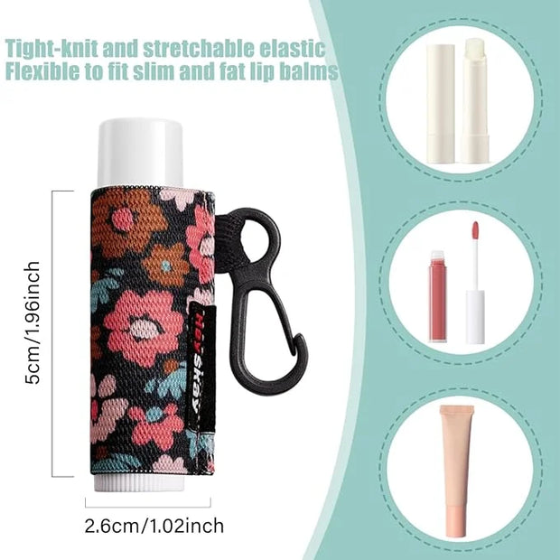 3PCS Lip Balm Holder Keychain Lip