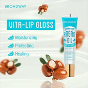 Ruby Kisses Broadway Vita-Lip Clear Lip Gloss (Argan Oil 6 Pack), Ultra-Hydrating & Soothing Formula with Multi-Vitamin Oi...