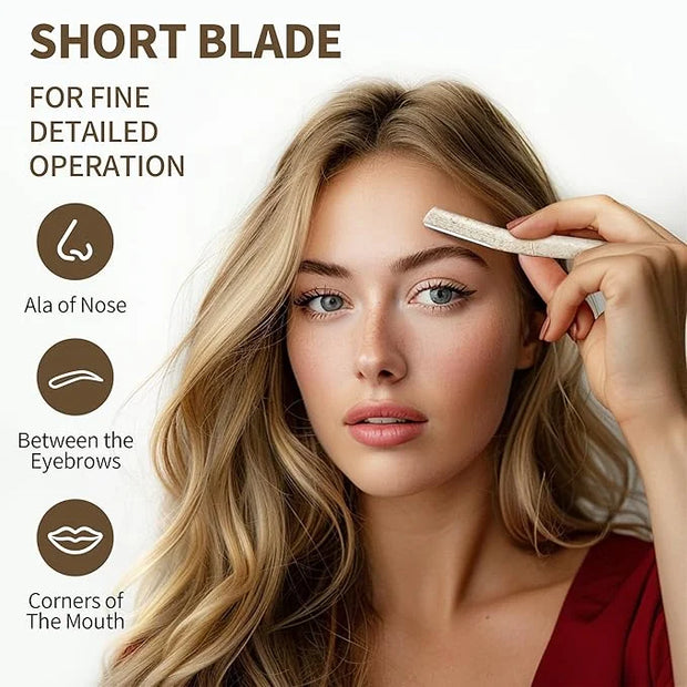 6-Pack Eyebrow Razor for Women | Dermaplane Facial Razor for Face | Hair Trimmer Face Razor for Body Use | Multipurpose Fa...
