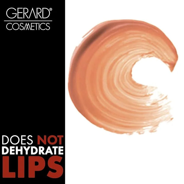 Gerard Cosmetics Color Your Smile Lip Gloss Salmon, Super Pigmented Peach Lip Gloss with LED Light and Mirror, Shiny Finis...