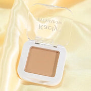 Kaely Pressed Single Eyeshadow Makeup, Light Nude Brown Matte Highly Pigmented Monochrome Eye Shadow Palette, Waterproof N...