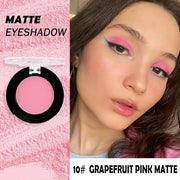 Monochrome Matte Eyeshadow Makeup Palette,Highly Pigmented Grapefruit Color Eyeshadow Palette,Matte Pressed Powder Eye sha...