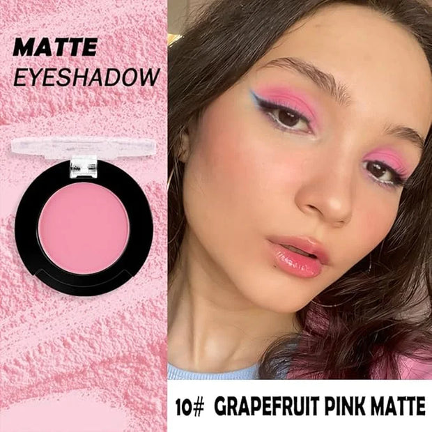 Monochrome Matte Eyeshadow Makeup Palette,Highly Pigmented Grapefruit Color Eyeshadow Palette,Matte Pressed Powder Eye sha...