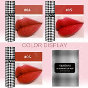 VERONNI 3 Colors Matte Lip Mud,Velvet Lip Gloss Set Multi-Purpose Matte Lipstick, Long Lasting Non-Sticky Gloss Smooth Pac...