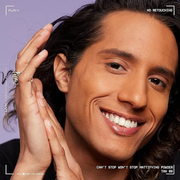 NYX PROFESSIONAL MAKEUP Can't Stop Won't Stop Mattifying Pressed Powder - Tan - Product Image