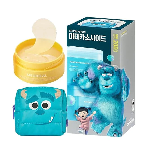Mediheal Vita Collagen Under Eye Patches & [Disney Pixar Edition] Madecassoside Blemish Toner Pad for Daily Blemish Care -...