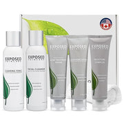 Exposed Skin Care Expanded Acne Treatment Kit - Includes Salicylic Acid Face Wash, Clearing Tonic, Treatment Serum with Be...