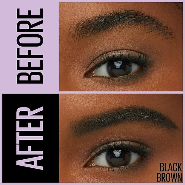 Maybelline Express Brow 2-In-1 Pencil and Powder Eyebrow Makeup, Black Brown, 1 Count - Product Image