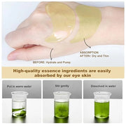 MOND'SUB Premium Under-Eye Mask with Collagen and Hyaluronic Acid for Dark Circles, Puffiness, and Eye Bags - Avocado Mois...