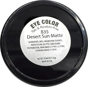 Desert Sun Matte Medium Orange Warm Beige Pressed Powder Single Vegan Eyeshadow; Talc, Paraben & Cruelty Free - Product Image