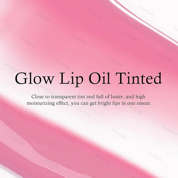 KYDA Hydrating Lip Glow Oil, Moisturizing Lip Oil, Glossy Transparent Plumping Lip Gloss, Tinted Lip Oil for Lip Care and ...