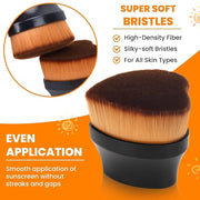 Sunscreen Applicator for Kids, Travel Size and Portable Sunblock Buddy Brush Set, Buddies Sunscreen Applicator with Cleani...
