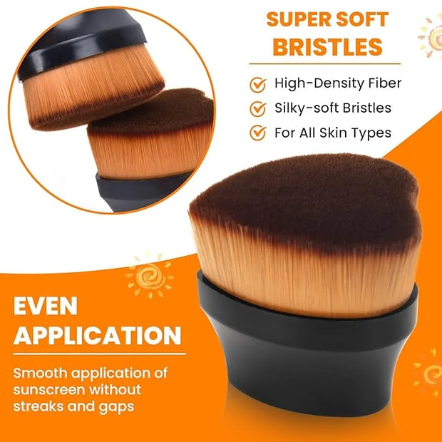 Sunscreen Applicator for Kids, Travel Size and Portable Sunblock Buddy Brush Set, Buddies Sunscreen Applicator with Cleani...
