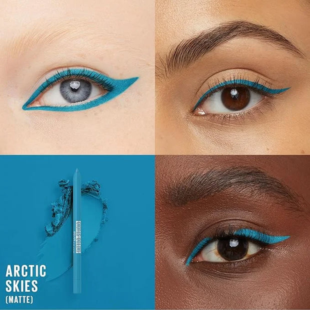 MAYBELLINE New York Tattoo Studio Long-Lasting Sharpenable Eyeliner Pencil, Glide on Smooth Gel Pigments with 36 Hour Wear...