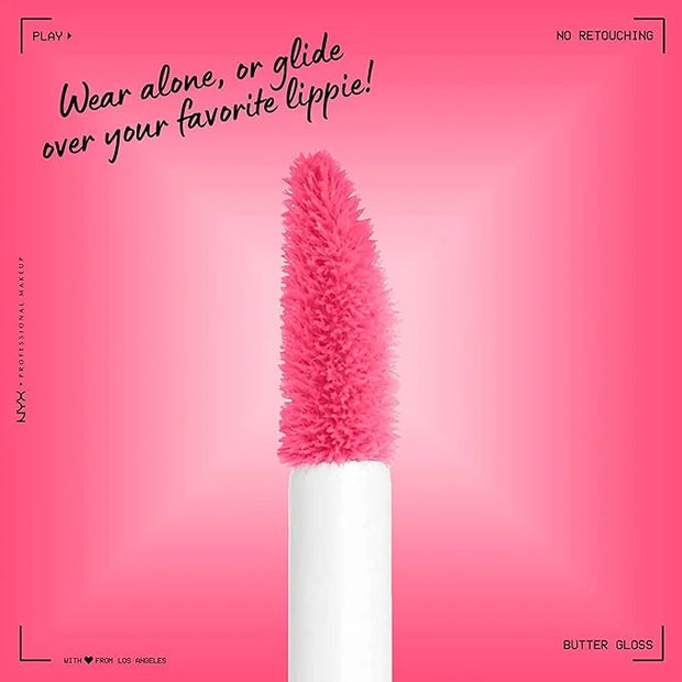 NYX PROFESSIONAL MAKEUP Butter Gloss, Non-Sticky Lip Gloss - Peaches & Cream (Pink Coral) - Product Image