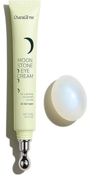 Caffeine Eye Cream for Dark Circles and Puffiness – Moonstone Under Eye Cream with Cooling Tip, Retinol, Hyaluronic Acid &...
