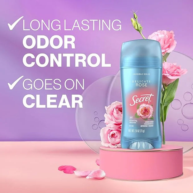 Secret Fresh Antiperspirant Deodorant for Women, 72hr Breathable Sweat & Odor Protection, Instant Freshness & Gentle, PH B...