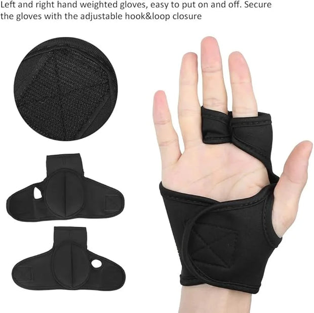 1 Pair Weighted Gloves Wrist Weighted Sandbag Portable - Product Image
