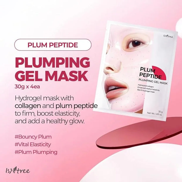 ISNTREE Plum Peptide Booster 2000s 50ml, 1.69 fl oz + Plum Peptide Plumping Gel Mask 30g*4ea - Product Image