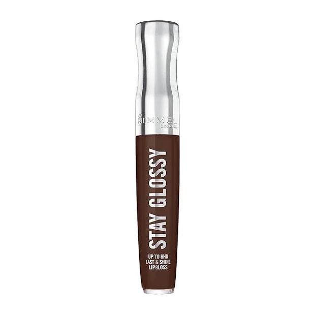 Rimmel London Stay Glossy, 435 Cocoa Kiss, Lip Gloss, Non-Sticky, Color and Shine, Up To 6-Hour Wear, Precise Applicator, ...