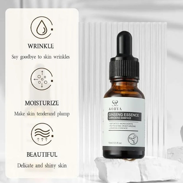 Korean Red Ginseng Skin Care Set of 8 Anti-Aging Skincare Routine Serum, Toner, Lotion Pore Cleanser, Hydrating Moisturize...