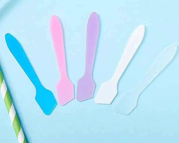 100 Pack 3.2 Inch Cosmetic Spatulas/Small Plastic Spatula