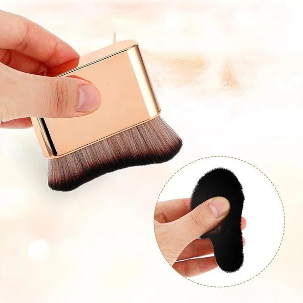 2Pcs Self Tan Brush Soft Body Makeup Brush Portable Self Tanning Brush Self Tanner Face Brush For Body & Leg Makeup（Rose G...