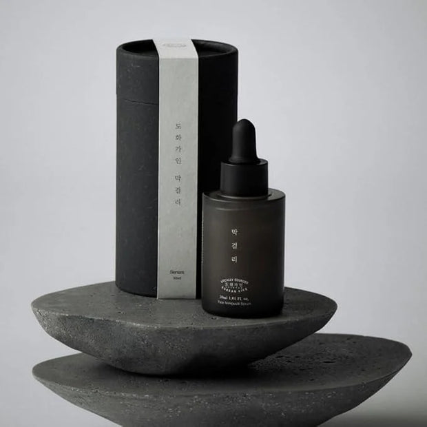 Makgeolli Glow Focus Duo – Korean Skincare Makgeolli Serum & Eye Cream Set with Fermented Rice Wine, Lightweight Texture f...