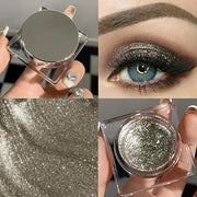 Single Glitter Eyeshadow, Shimmer Eyeshadow Palette, Korean Eye Glitter Makeup, Ultra-Blendable, Sparkle Gold Eye Shadow, ...